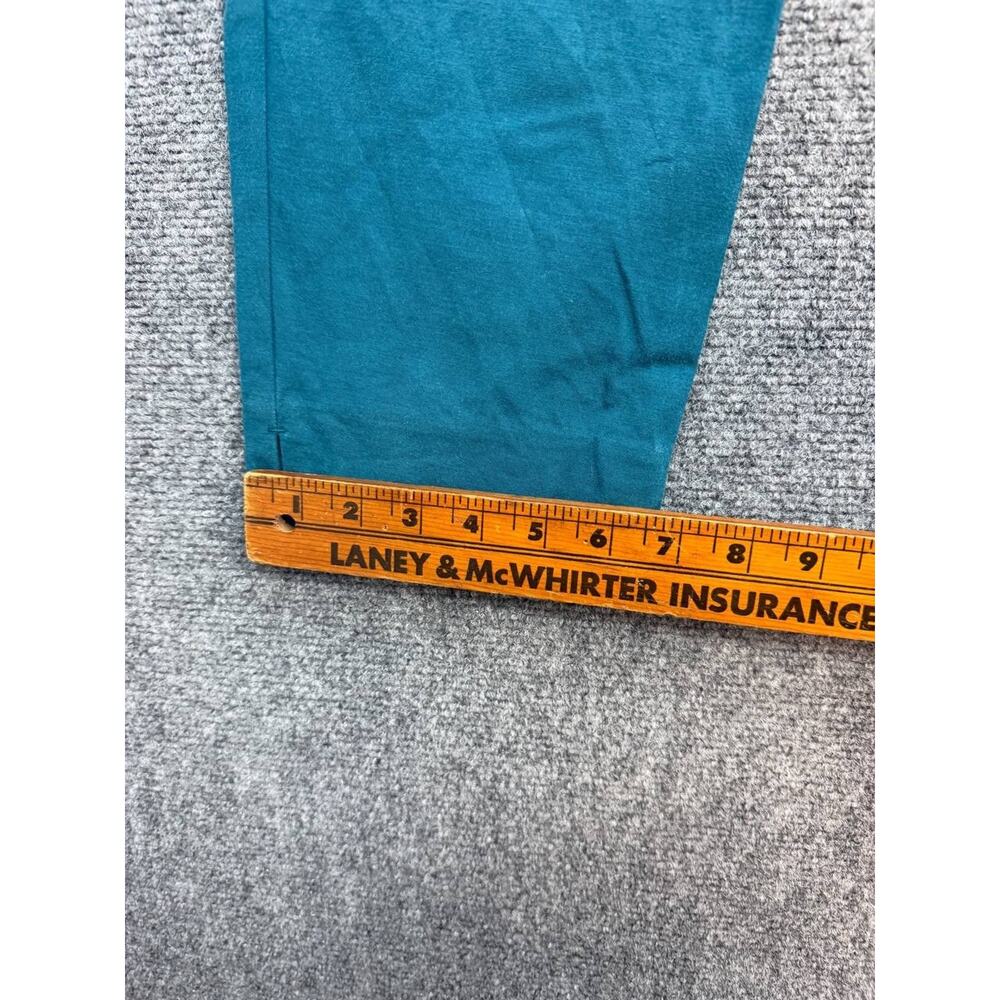 LOFT Julie Women’s Size 8 Teal Cotton Blend Straight Leg Ankle Pants - Picture 7 of 10